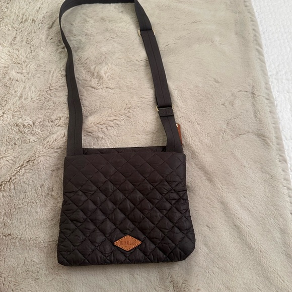 MZ Wallace Gray Quilted Women's Bag - Picture 8 of 11